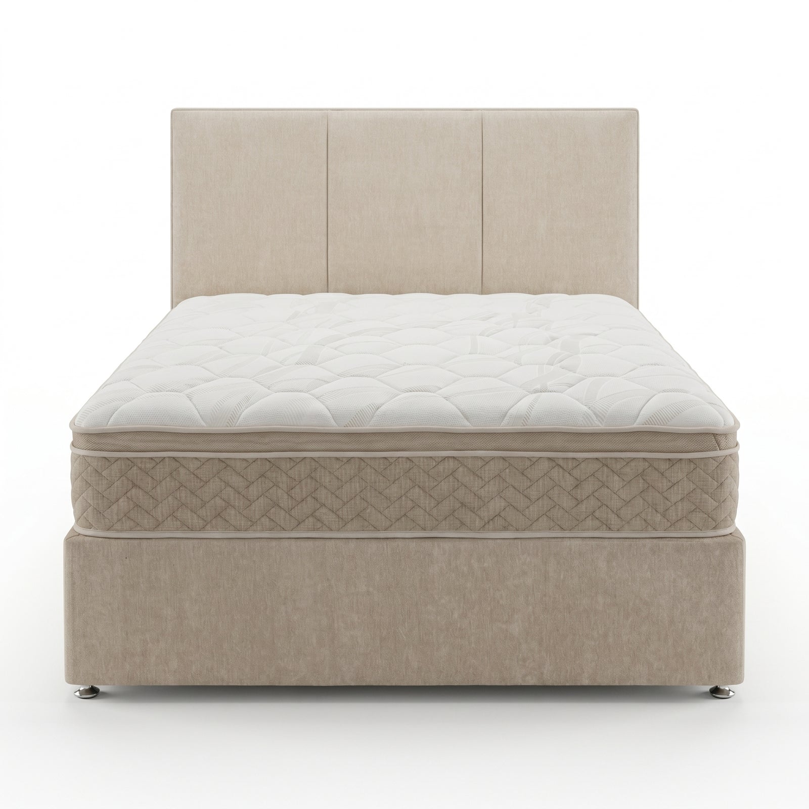 Highgrove Elysia Divan Bed Set - Non Drawer Divan Set 180 x 200cm - Super King Sterling Home 1