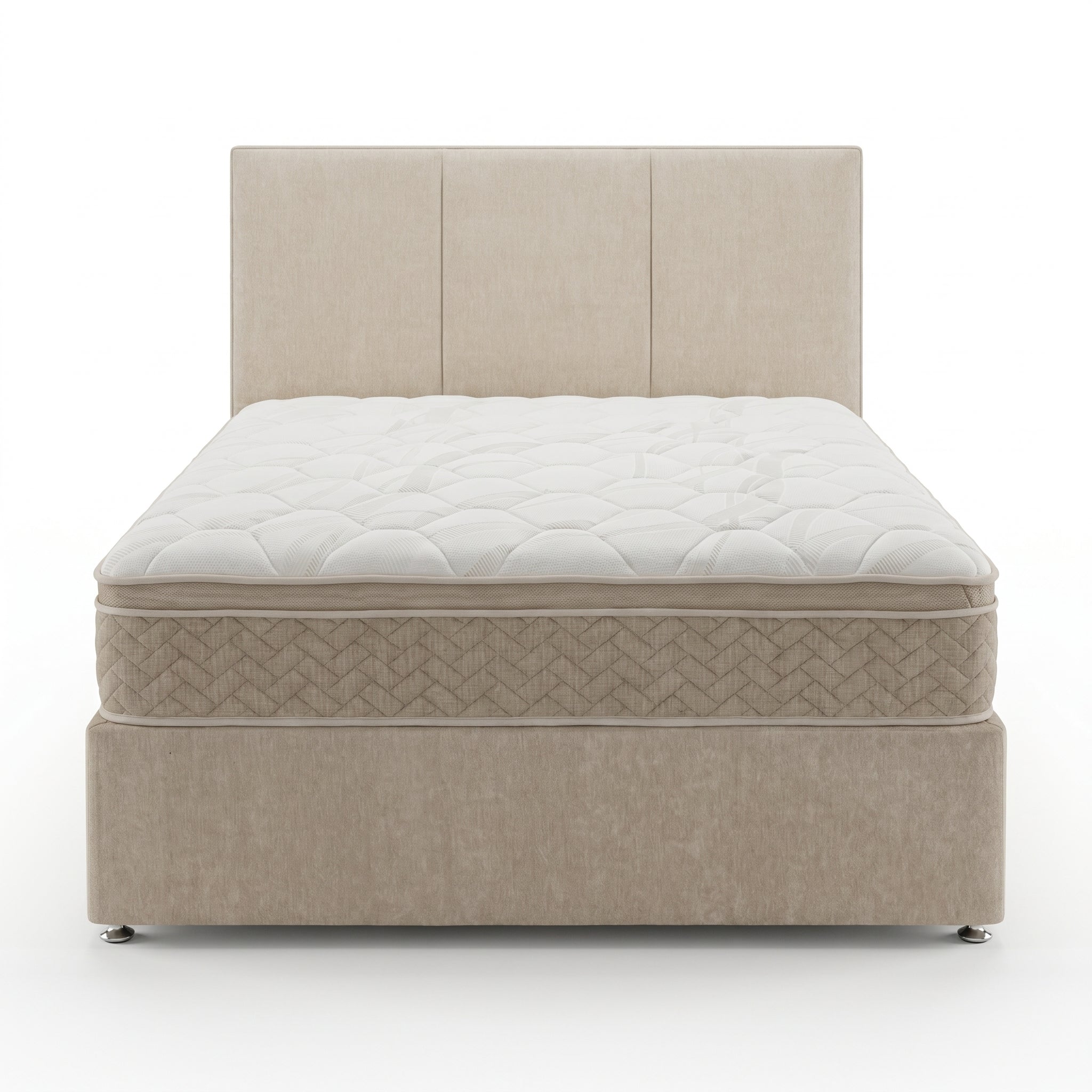 Highgrove Elysia Divan Bed Set - Non Drawer Divan Set 90 x 190cm Sterling Home 1