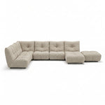 Comet Corner Sofa - Combination 1 - Corner Sofa Group With Footstool Fabric Corner Sofas Sterling Home 6 FAB-CCA-120 BEIGE