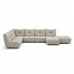 Comet Corner Sofa - Combination 1 - Corner Sofa Group With Footstool Fabric Corner Sofas Sterling Home 7 FAB-CCA-112 LIGHT KHAKI