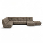 Comet Corner Sofa - Combination 1 - Corner Sofa Group With Footstool Fabric Corner Sofas Sterling Home 9 FAB-CCA-174 TERRACOTTA