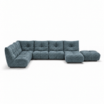 Comet Corner Sofa - Combination 1 - Corner Sofa Group With Footstool Fabric Corner Sofas Sterling Home 4 FAB-CRN-353 FOREST GREEN