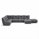 Comet Corner Sofa - Combination 1 - Corner Sofa Group With Footstool Fabric Corner Sofas Sterling Home 5 FAB-CRN-431 BROWN