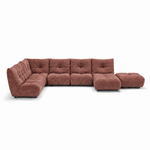 Comet Corner Sofa - Combination 1 - Corner Sofa Group With Footstool Fabric Corner Sofas Sterling Home 3 FAB-CRN-500 CARAMEL