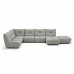 Comet Corner Sofa - Combination 1 - Corner Sofa Group With Footstool Fabric Corner Sofas Sterling Home 21 FAB-NDO-08 PEBBLE