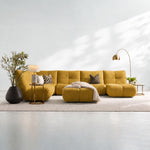Comet Corner Sofa - Combination 1 - Corner Sofa Group With Footstool Fabric — FAB-NDO-16 BUMBLEBEE, gallery image 1