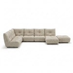 Comet Corner Sofa - Combination 1 - Corner Sofa Group With Footstool Fabric