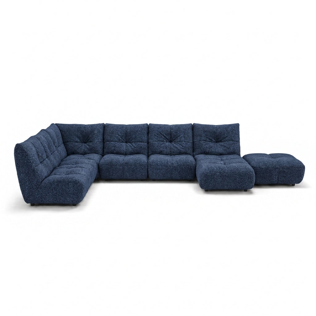 Comet Corner Sofa - Combination 1 - Corner Sofa Group With Footstool Fabric