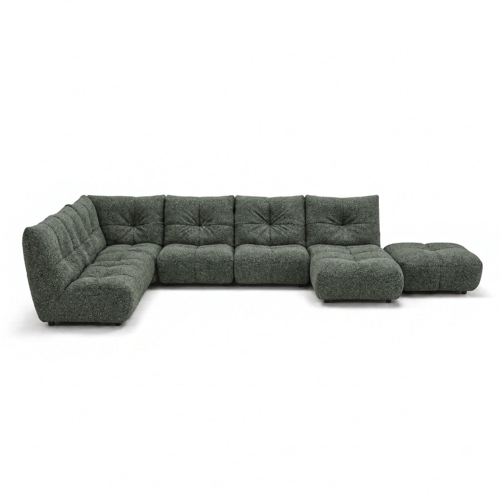 Comet Corner Sofa - Combination 1 - Corner Sofa Group With Footstool Fabric