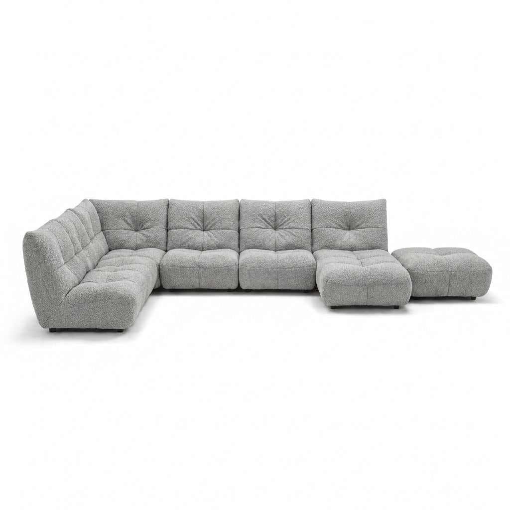 Comet Corner Sofa - Combination 1 - Corner Sofa Group With Footstool Fabric