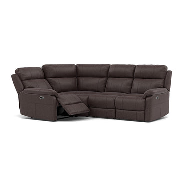 Fara Small Corner Recliner Sofa - Combination 5 2 Corner 1 with 2 Power Recliners Fabric - Left Hand Facing - Power Recliner with USB Corner Sofas Sterling Home 3 BFA-BLJ-088 CHARCOAL GREY