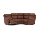 Fara Small Corner Recliner Sofa - Combination 4 1 Corner 2 with 2 Power Recliners Fabric - Right Hand Facing - Power Recliner with USB Corner Sofas Sterling Home 8 BFA-BLJ-05 HAZELNUT