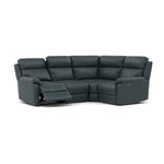 Fara Small Corner Recliner Sofa - Combination 4 1 Corner 2 with 2 Power Recliners Fabric - Right Hand Facing - Power Recliner with USB Corner Sofas Sterling Home 9 BFA-BLJ-2047 LAKE GREEN