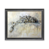Leopard On The Edge Framed Print