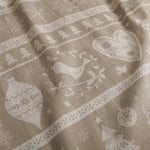 Festive Scandi Cream Duvet Cover Set - Festive Scandi Natural Duvet Set King Sterling Home 3