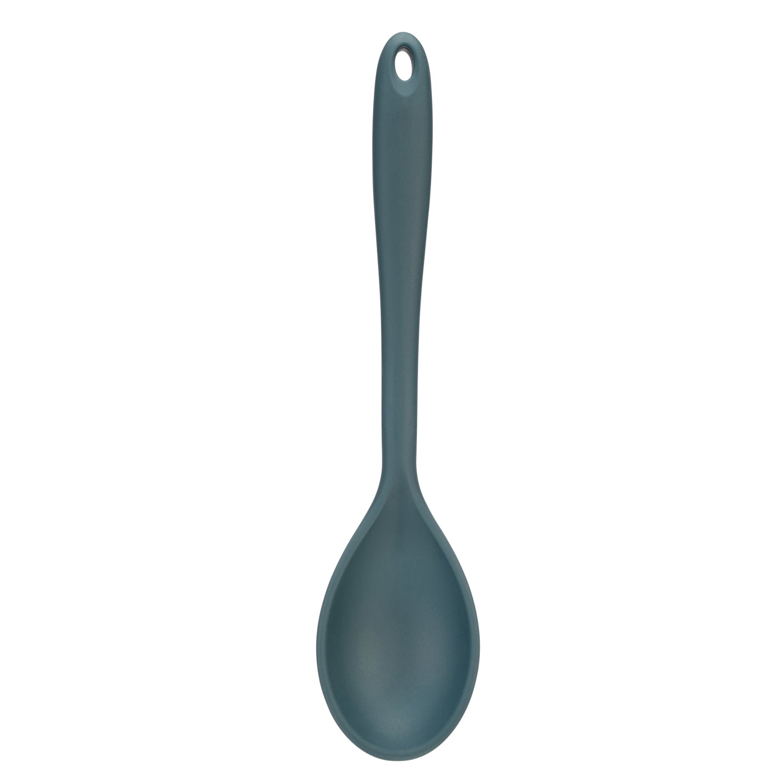 DISC Fusion Twist Silicone Solid Spoon Blue Sterling Home 1