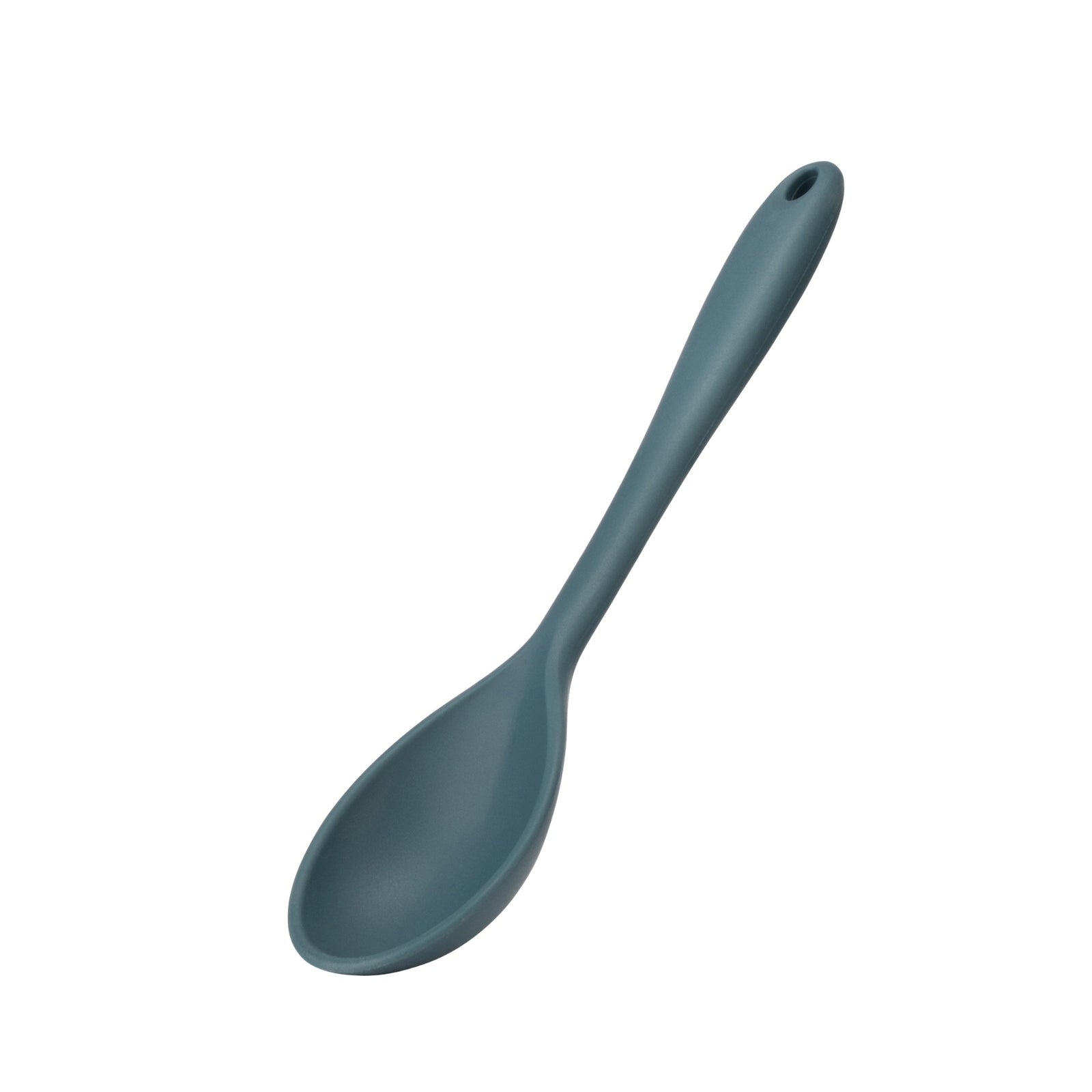 DISC Fusion Twist Silicone Solid Spoon Blue Sterling Home 3