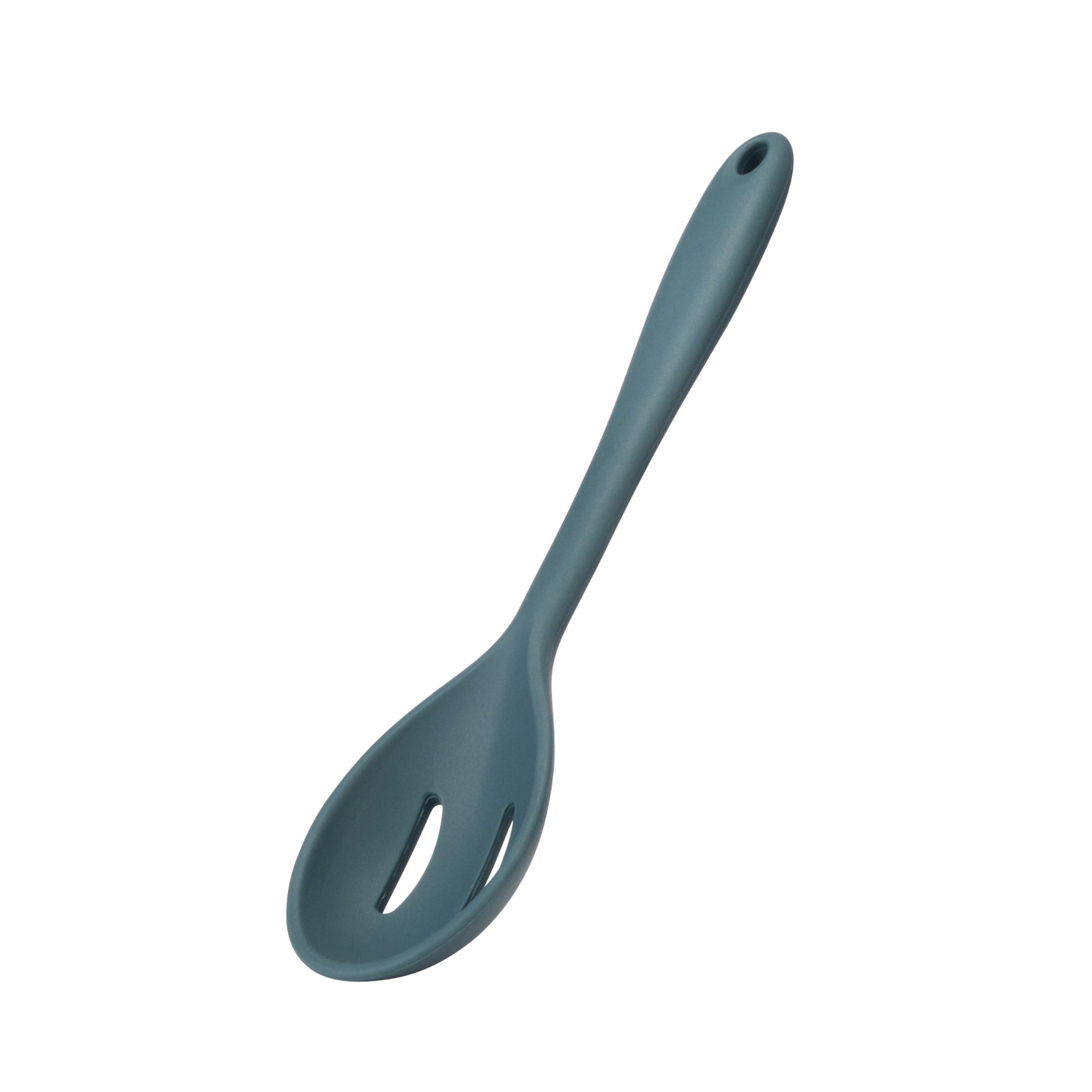 DISC Fusion Twist Silicone Slotted Spoon Blue Sterling Home 2