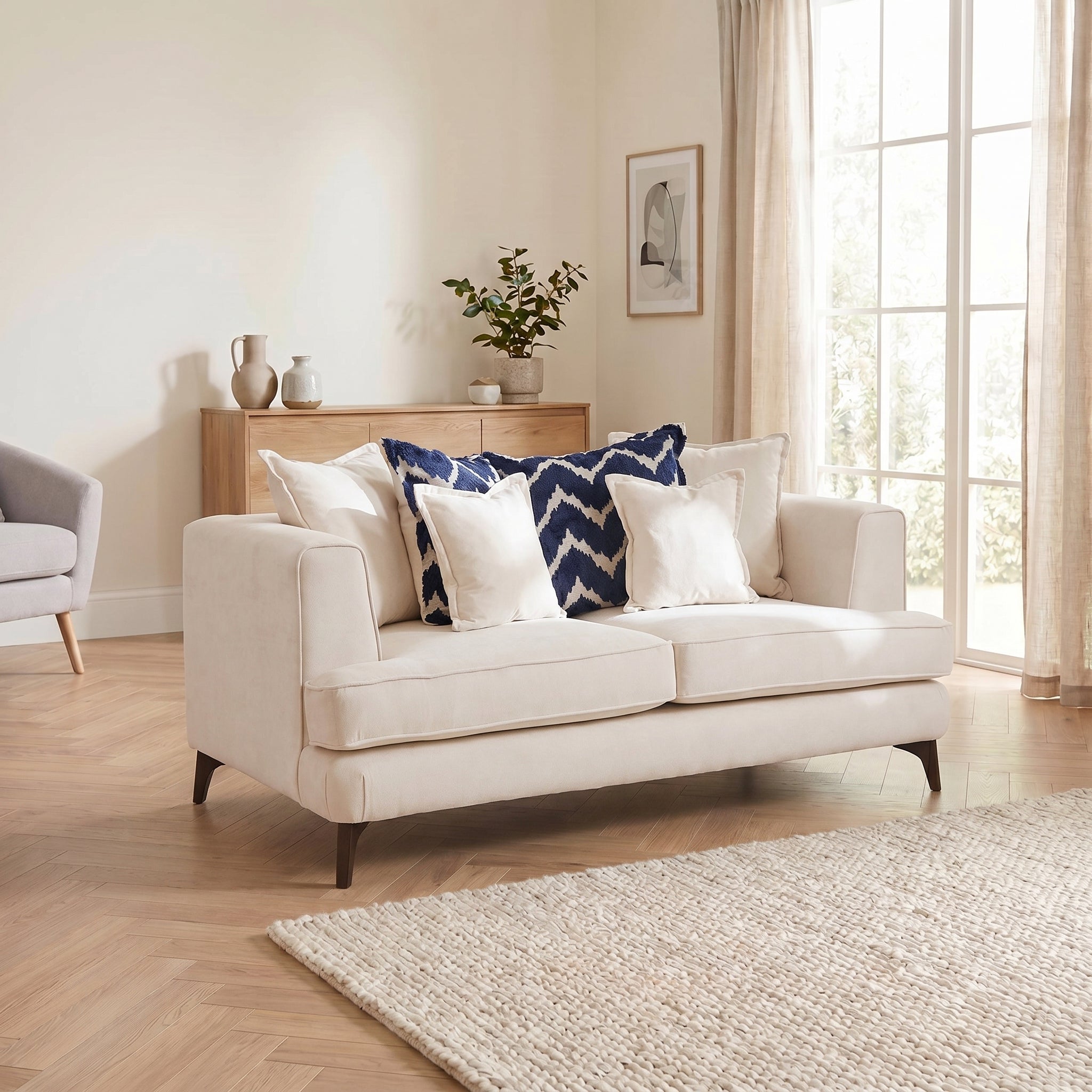 Faith 2 Seater Standard Back Sofa - 2 Seater Sofa Grade A 2 Seater Sofas Sterling Home 2