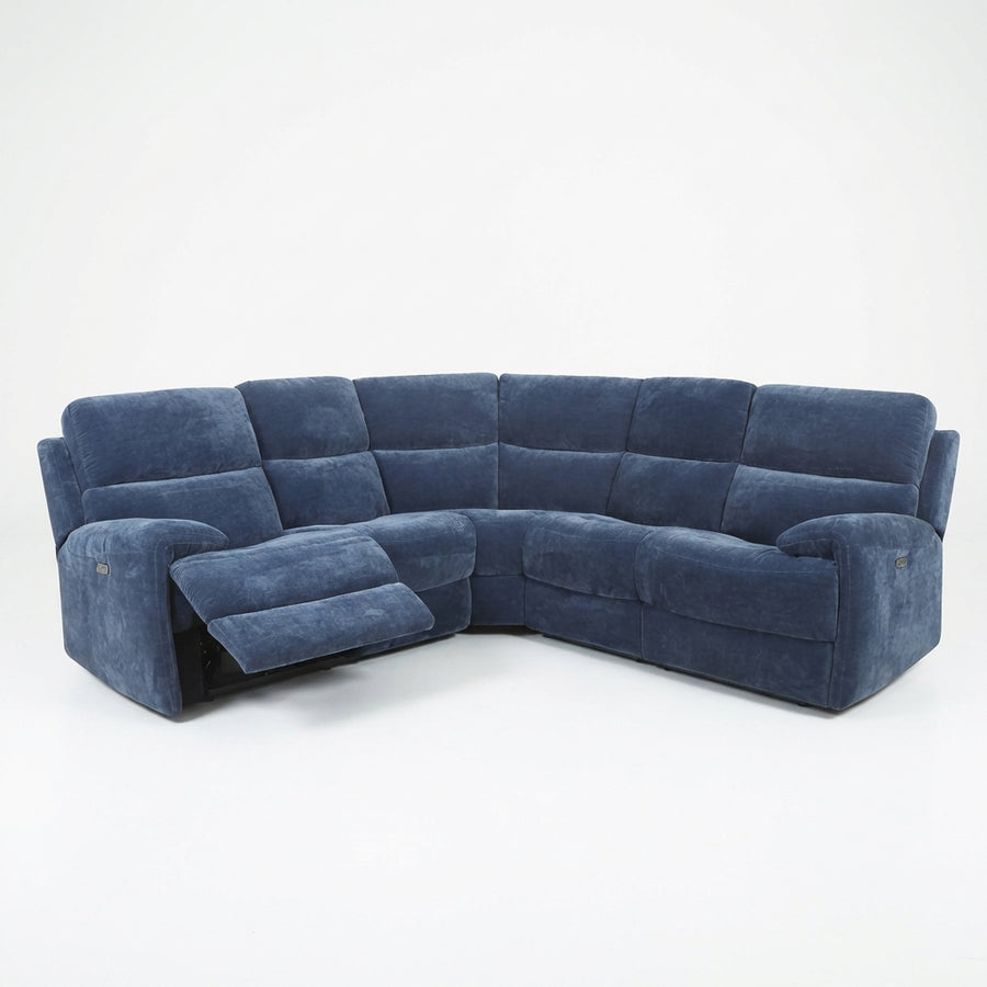 Flow Corner Recliner Sofa - Combination 3 2 Corner 2 with 2 Power Recliners Fabric - Power Recliner with USB