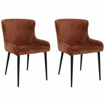 Flare Pair of Rust Dining Chairs - Dining Chair - Pair Rust Sterling Home 1