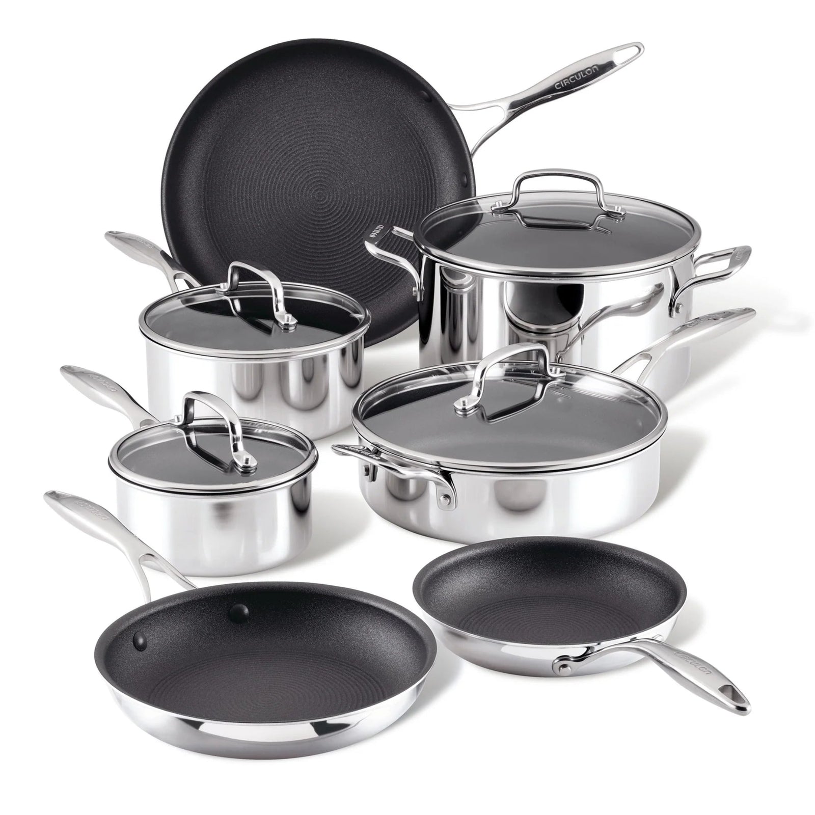 Circulon Clad Series 11 Piece Cookware Set Sterling Home 1