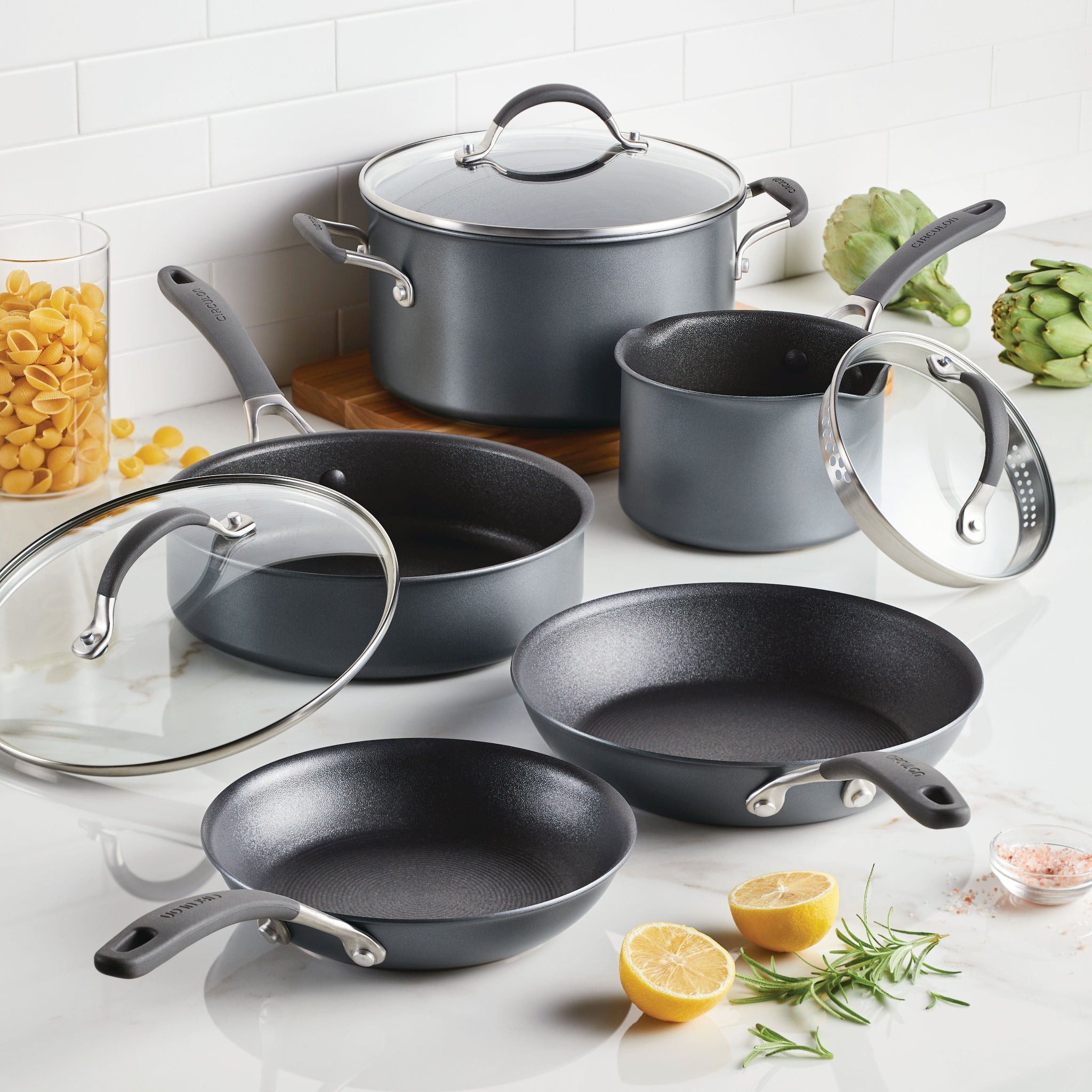 Circulon Scratch Defense Cookware Set Of 8 Sterling Home 1