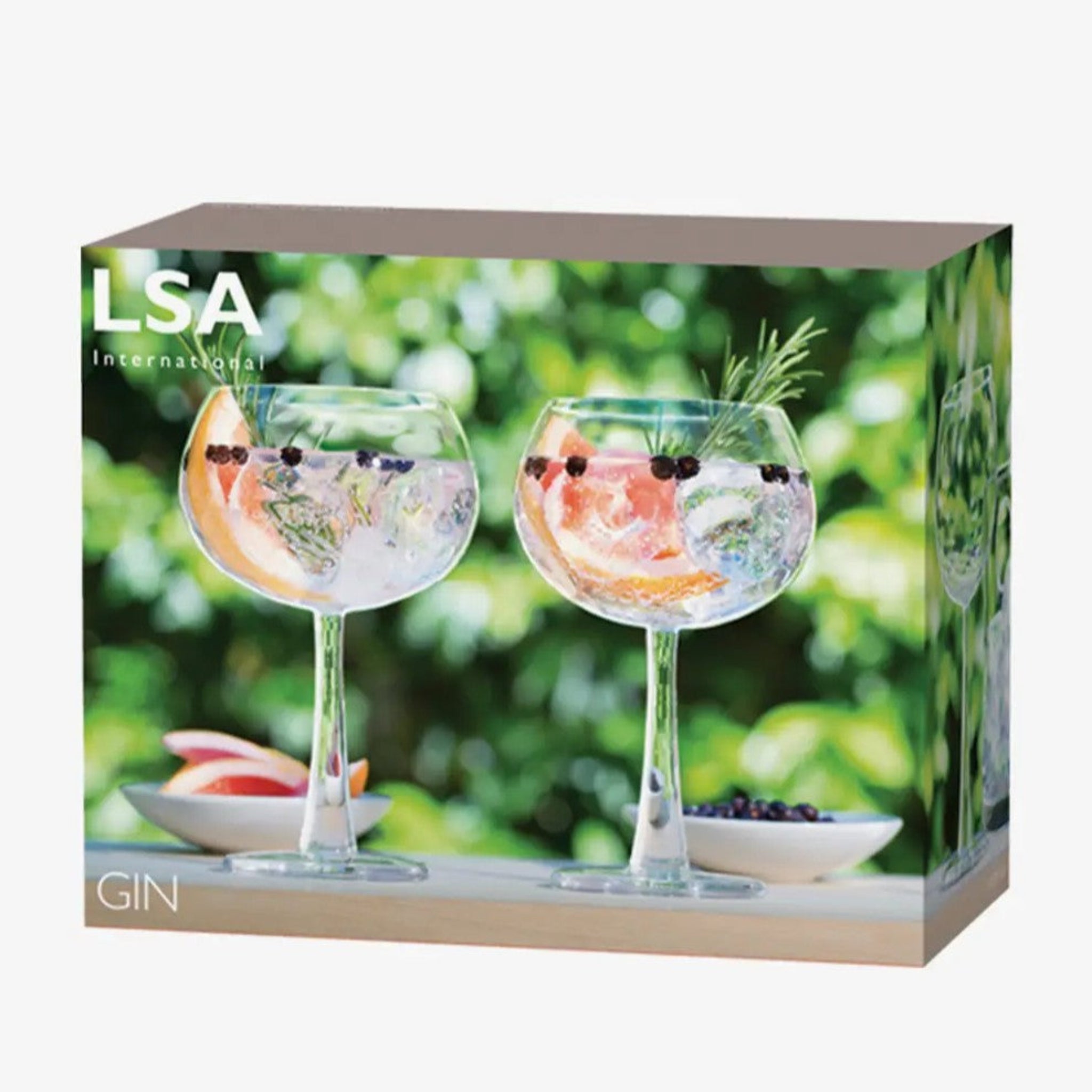 Clear Gin Balloon Glass Set Of 2 - Gin Balloon Glass 420ml Clear 2 Pack Sterling Home 2