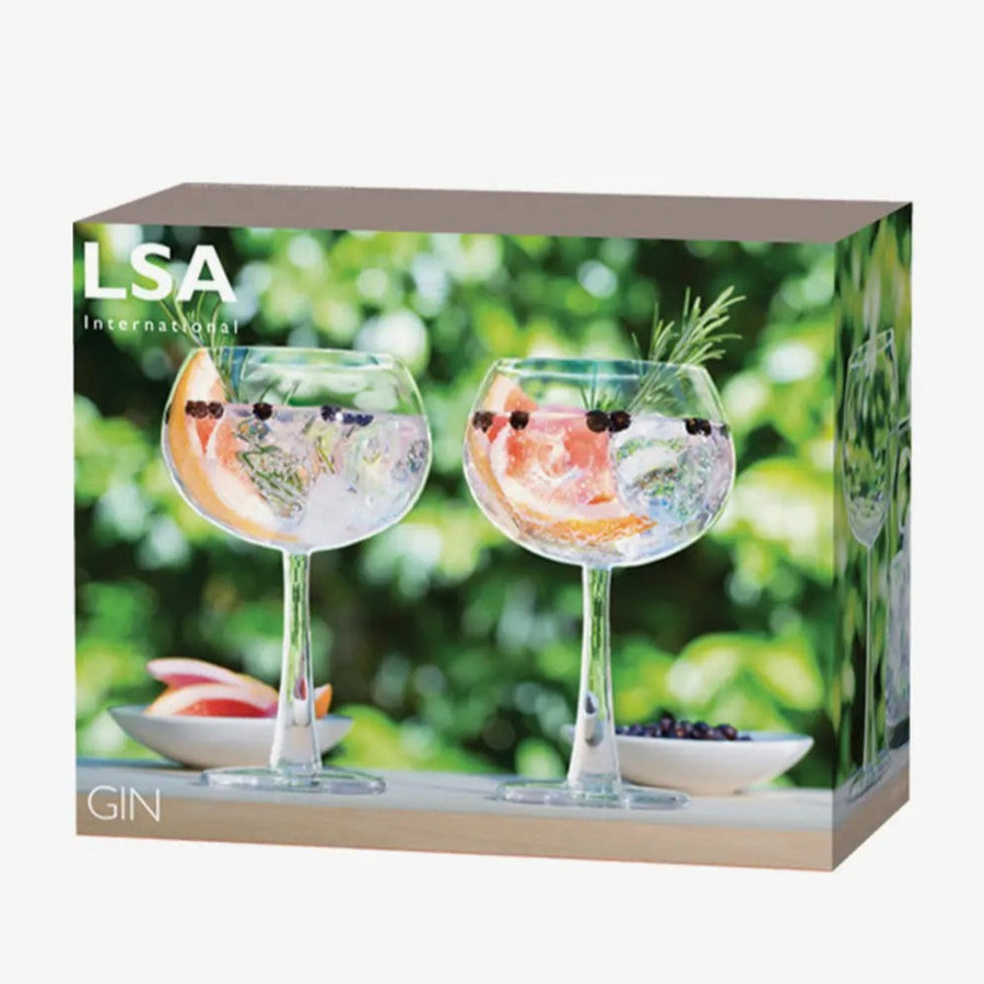 Clear Gin Balloon Glass Set Of 2 - Gin Balloon Glass 420ml Clear 2 Pack Sterling Home 2