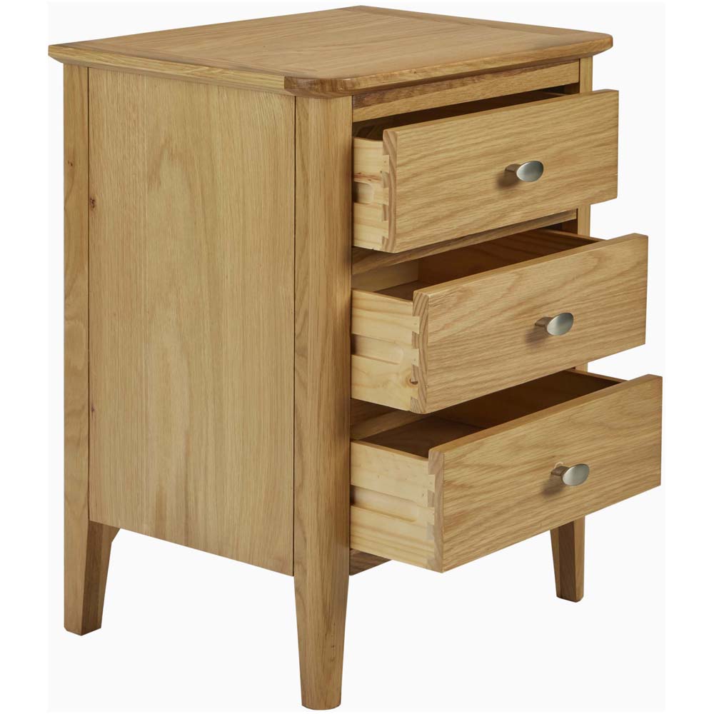 Bexley Bedside - Bedside Chest Oak Bedside Tables Sterling Home 4