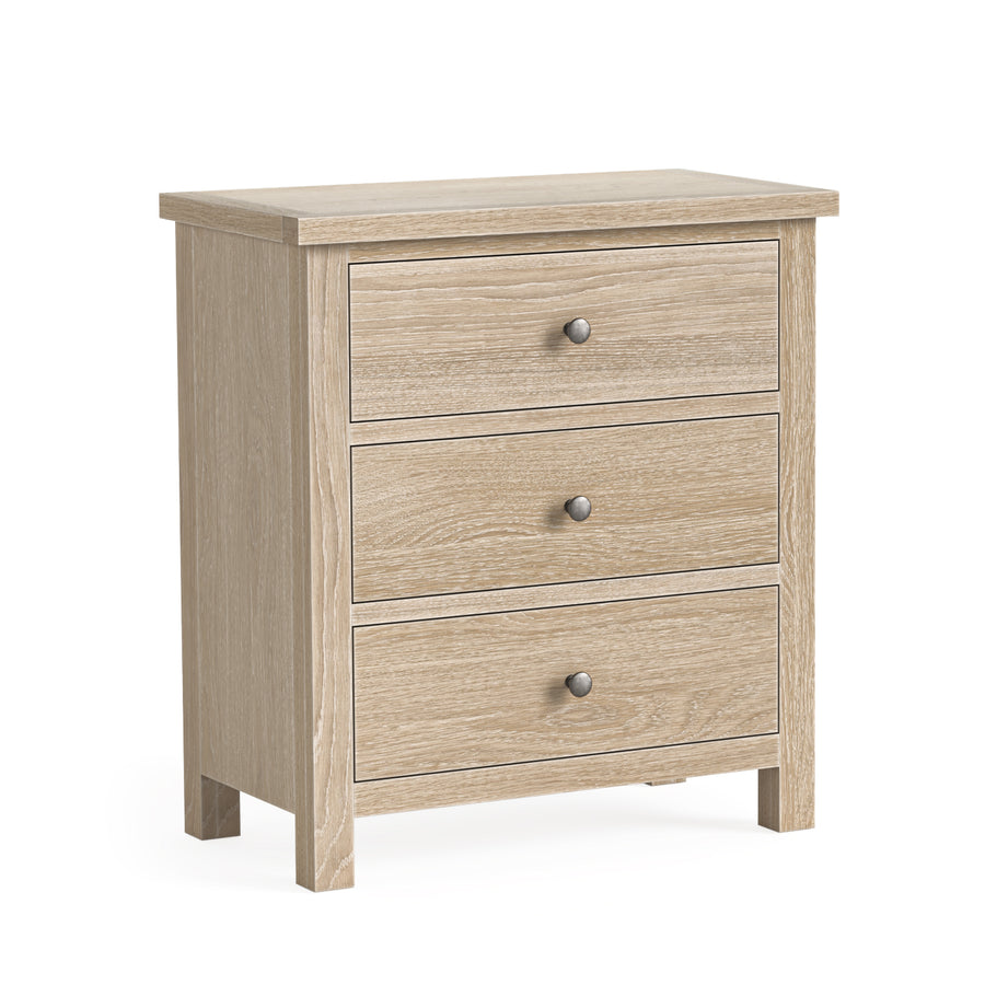Elmstead Oak 3 Drawer Chest - 3 Drawer Chest Oak Sterling Home 1