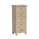 Elmstead Oak 5 Drawer Tall Chest