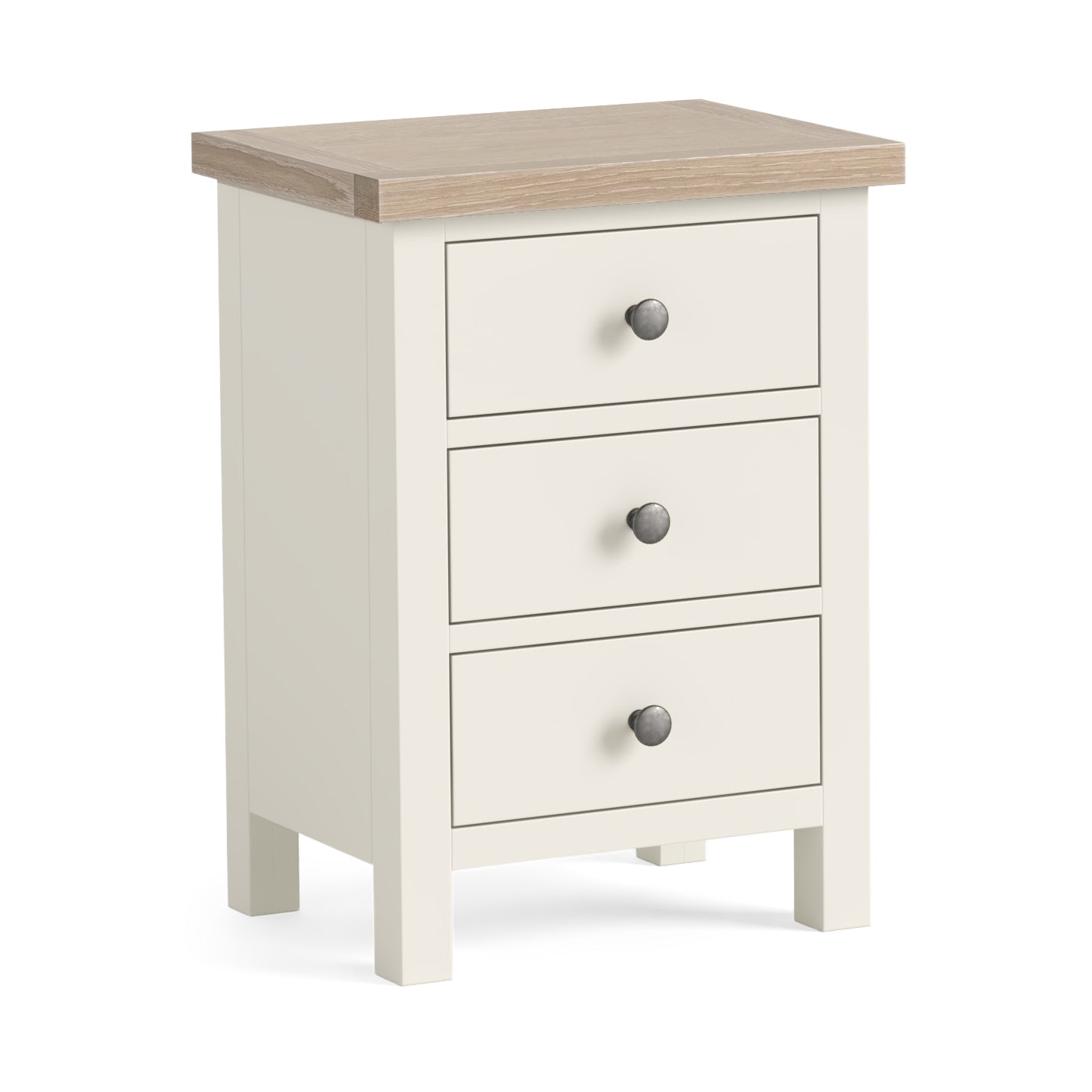 Elmstead White Bedside Chest - Bedside Chest Coconut White Chests of Drawers Sterling Home 1