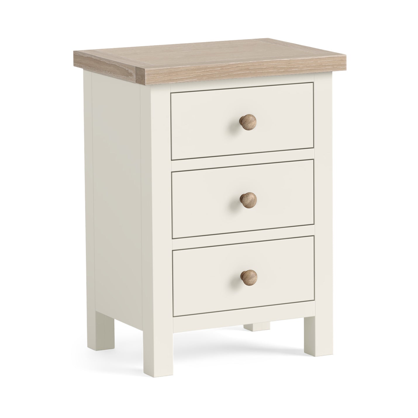 Elmstead White Bedside Chest - Bedside Chest Coconut White Chests of Drawers Sterling Home 3
