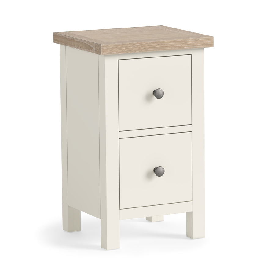 Elmstead White Narrow Bedside - Narrow Bedside Coconut White Sterling Home 1