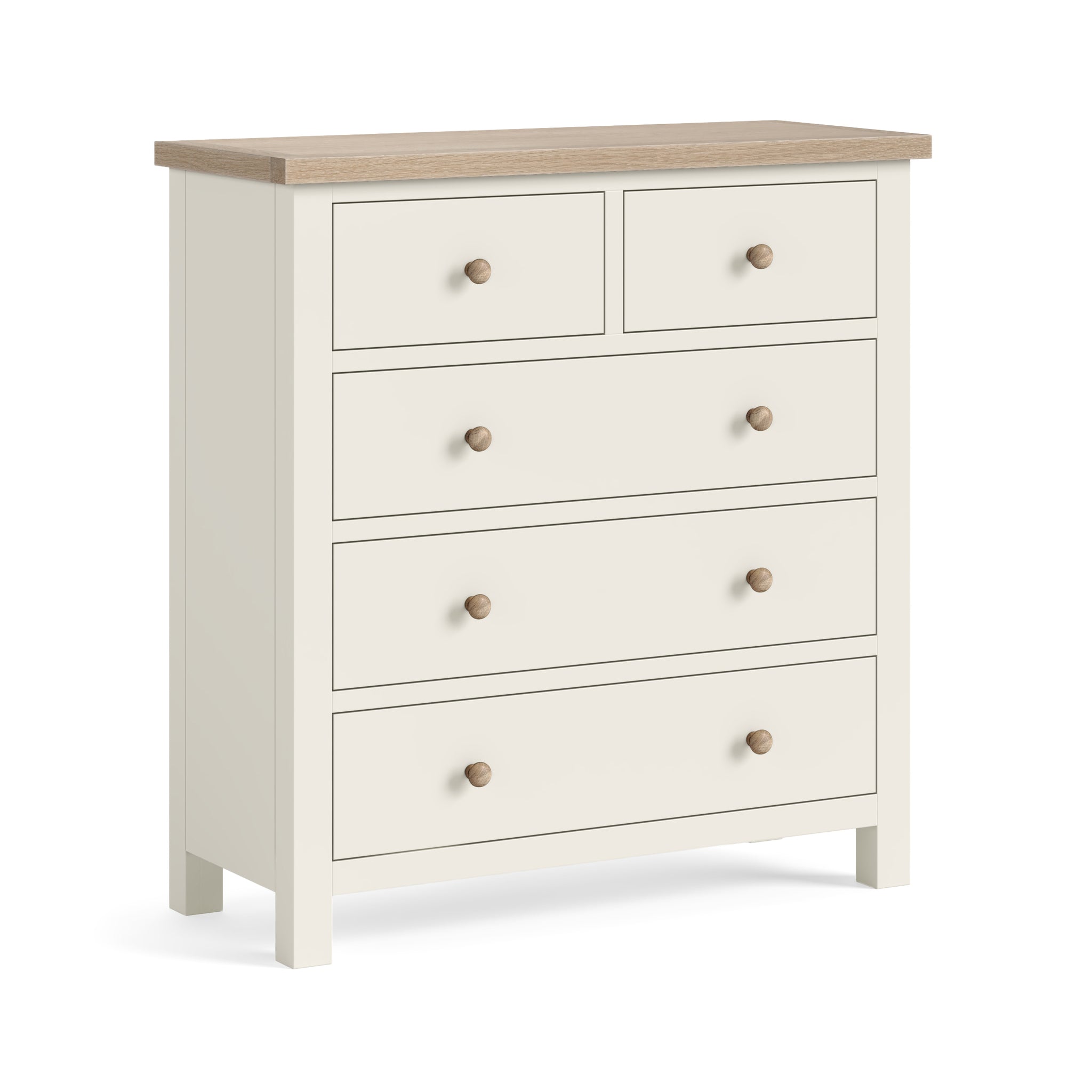 Elmstead White 2 Over 3 Drawer Chest - 2 Over 3 Drawer Chest Coconut White Sterling Home 2