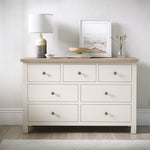 Elmstead White 3 Over 4 Drawer Chest - 3 Over 4 Drawer Chest Coconut White Sterling Home 2