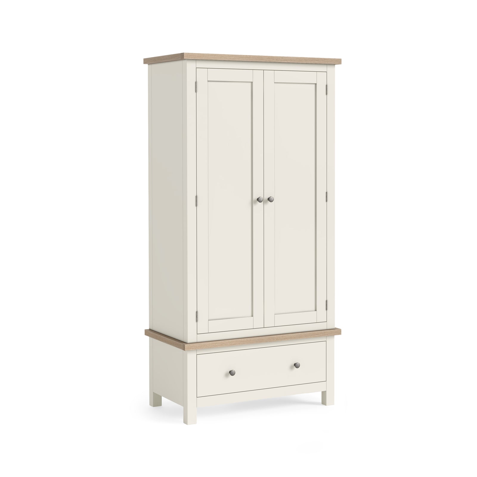 Elmstead White Gents Wardrobe - Gents Wardrobe Coconut White Wardrobes Sterling Home 1