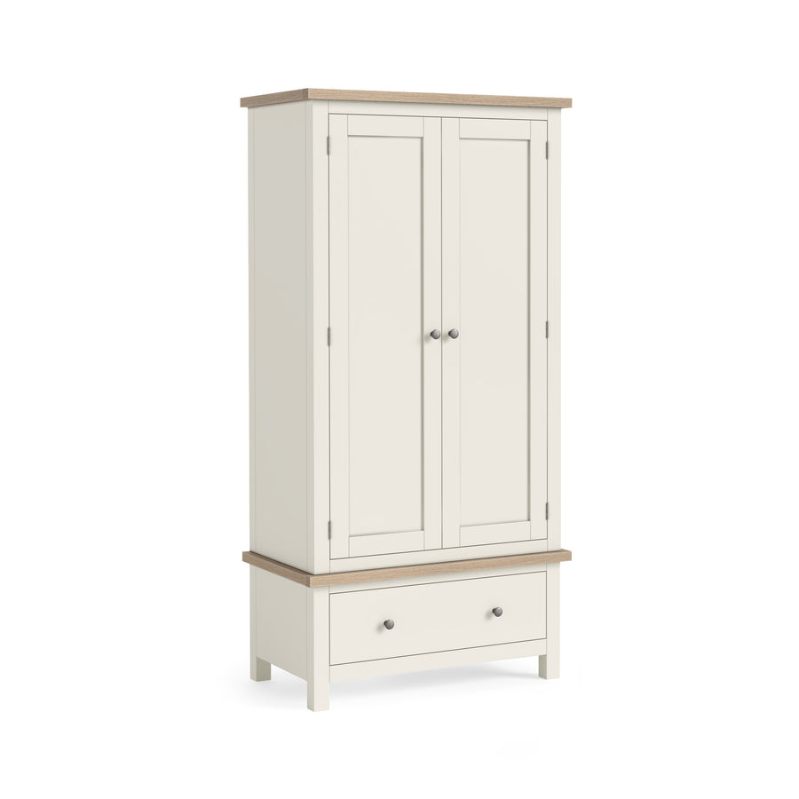 Elmstead White Gents Wardrobe - Gents Wardrobe Coconut White Sterling Home 1