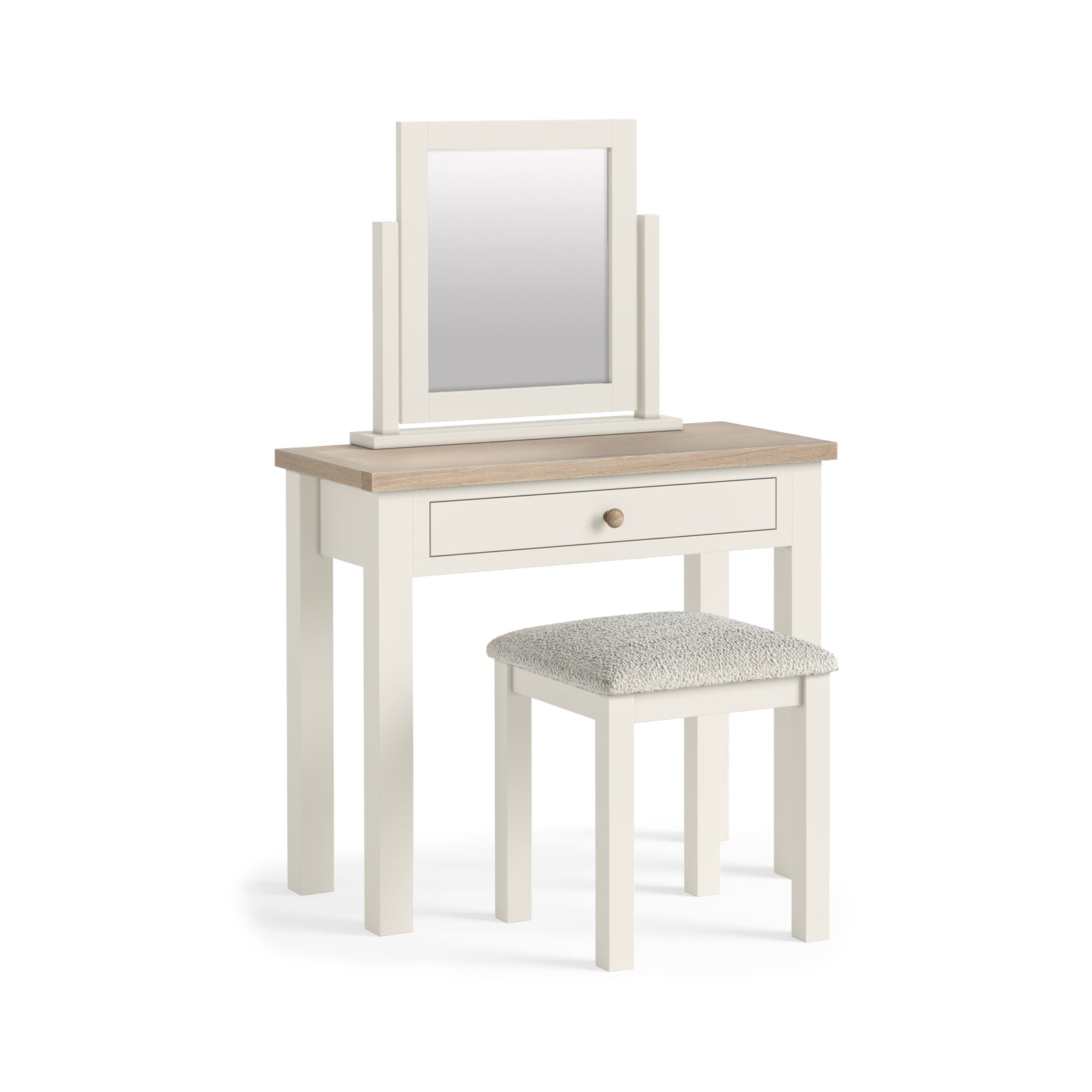 Elmstead White Single Drawer Desk - Single Drawer Desk Coconut White Desks Sterling Home 4