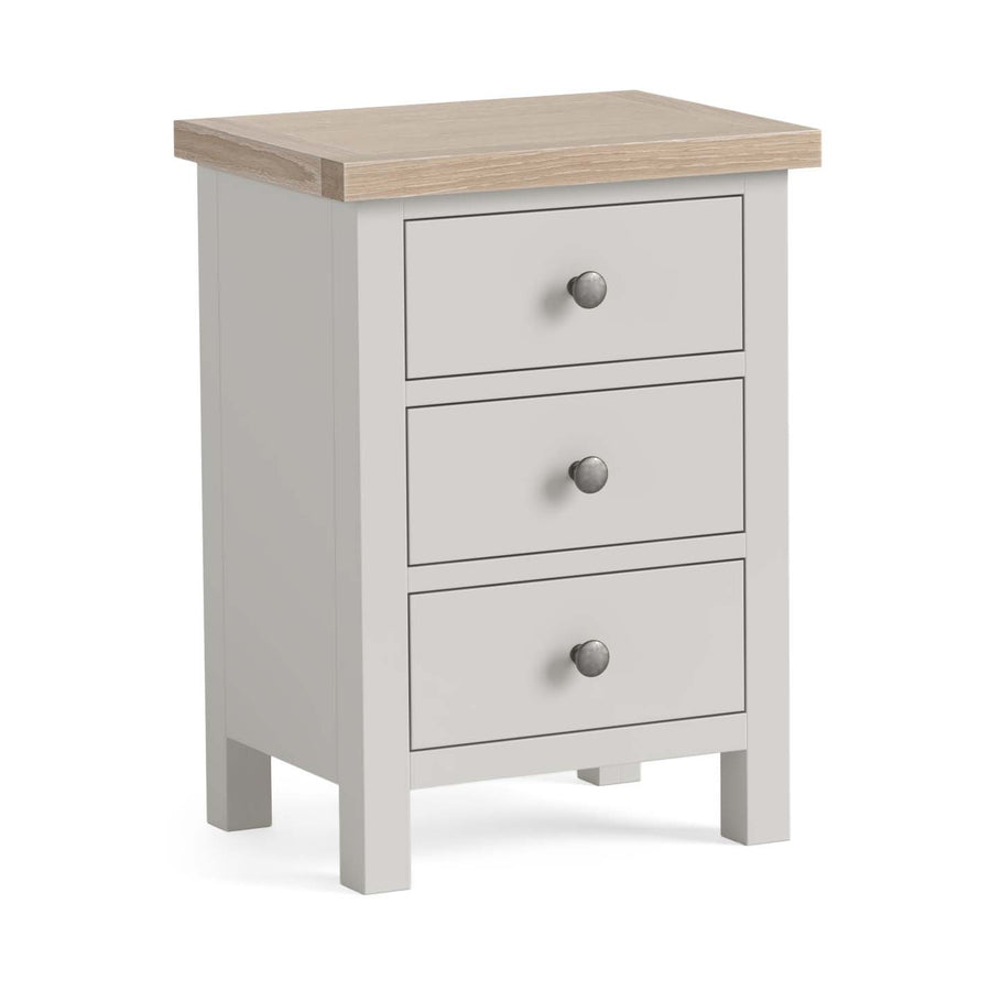 Elmstead Bedside Cabinet - Bedside Chest Stone Grey