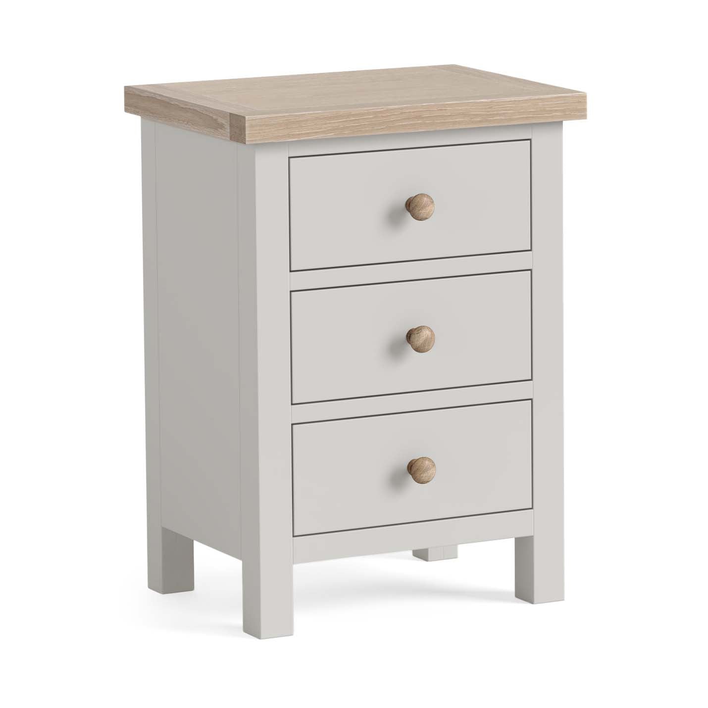 Elmstead Bedside Cabinet - Bedside Chest Stone Grey