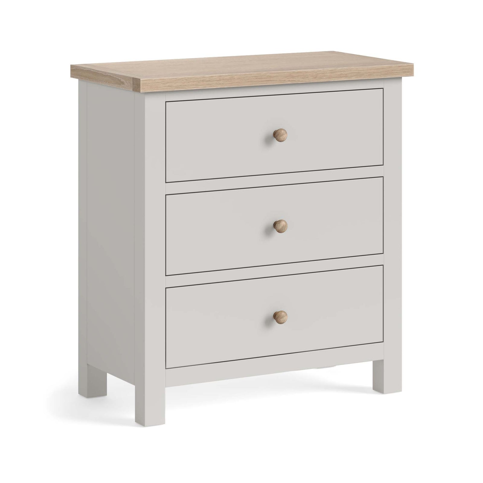 Elmstead Grey 3 Drawer Chest - 3 Drawer Chest Stone Grey Chests of Drawers Sterling Home 1