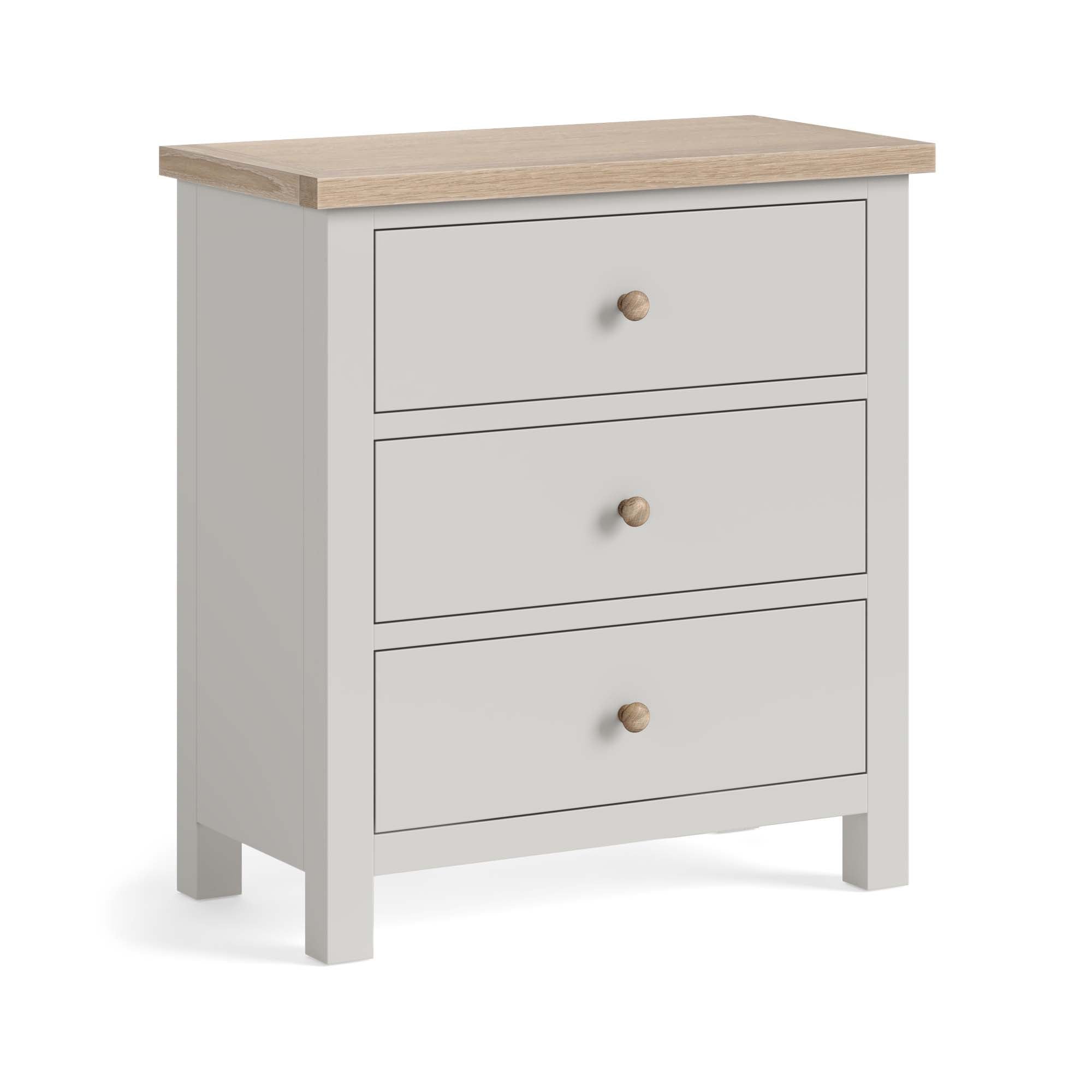 Elmstead 3 Drawer Cabinet - 3 Drawer Chest Stone Grey Sterling Home 2