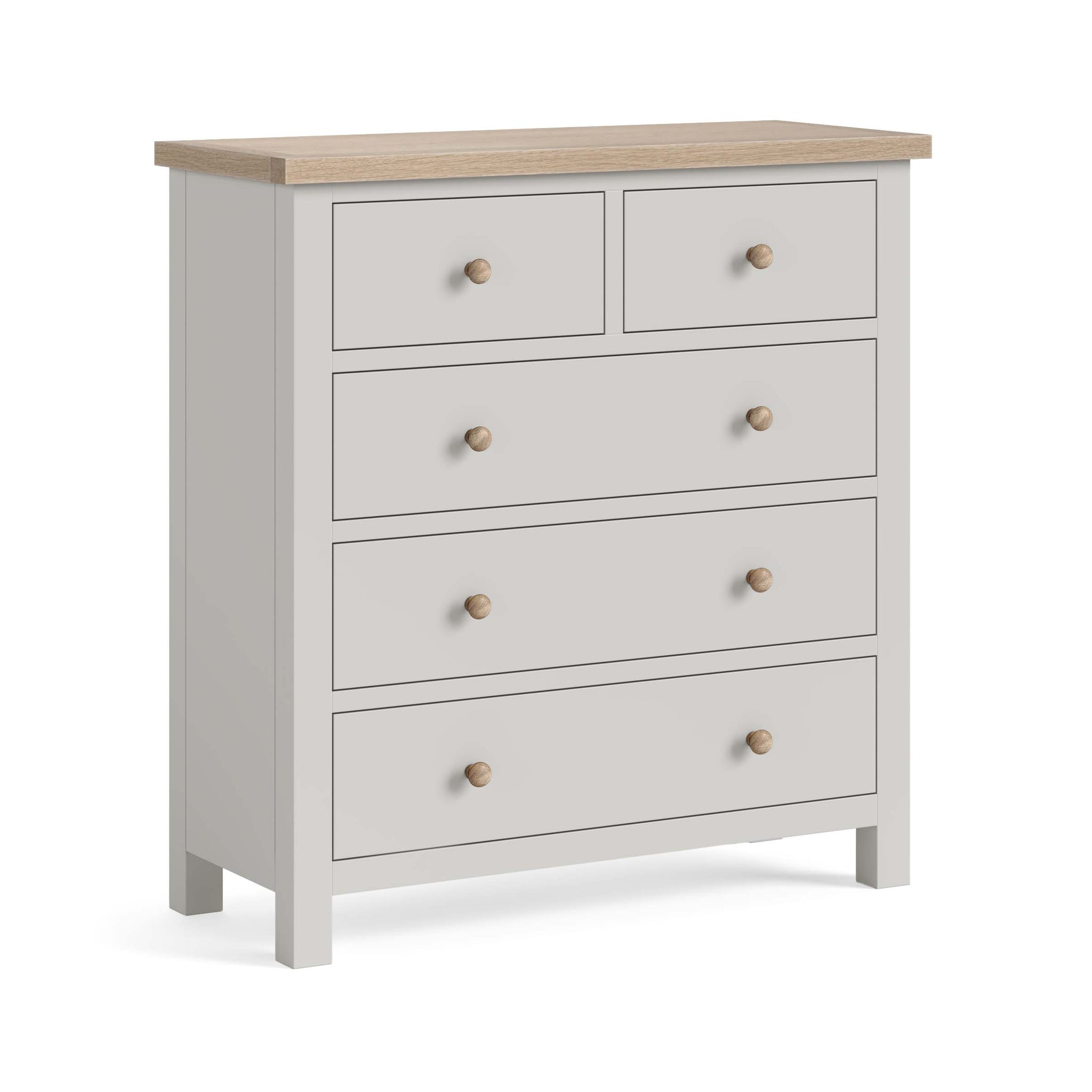 Elmstead Grey 2 Over 3 Drawer Chest - 2 Over 3 Drawer Chest Stone Grey Sterling Home 1