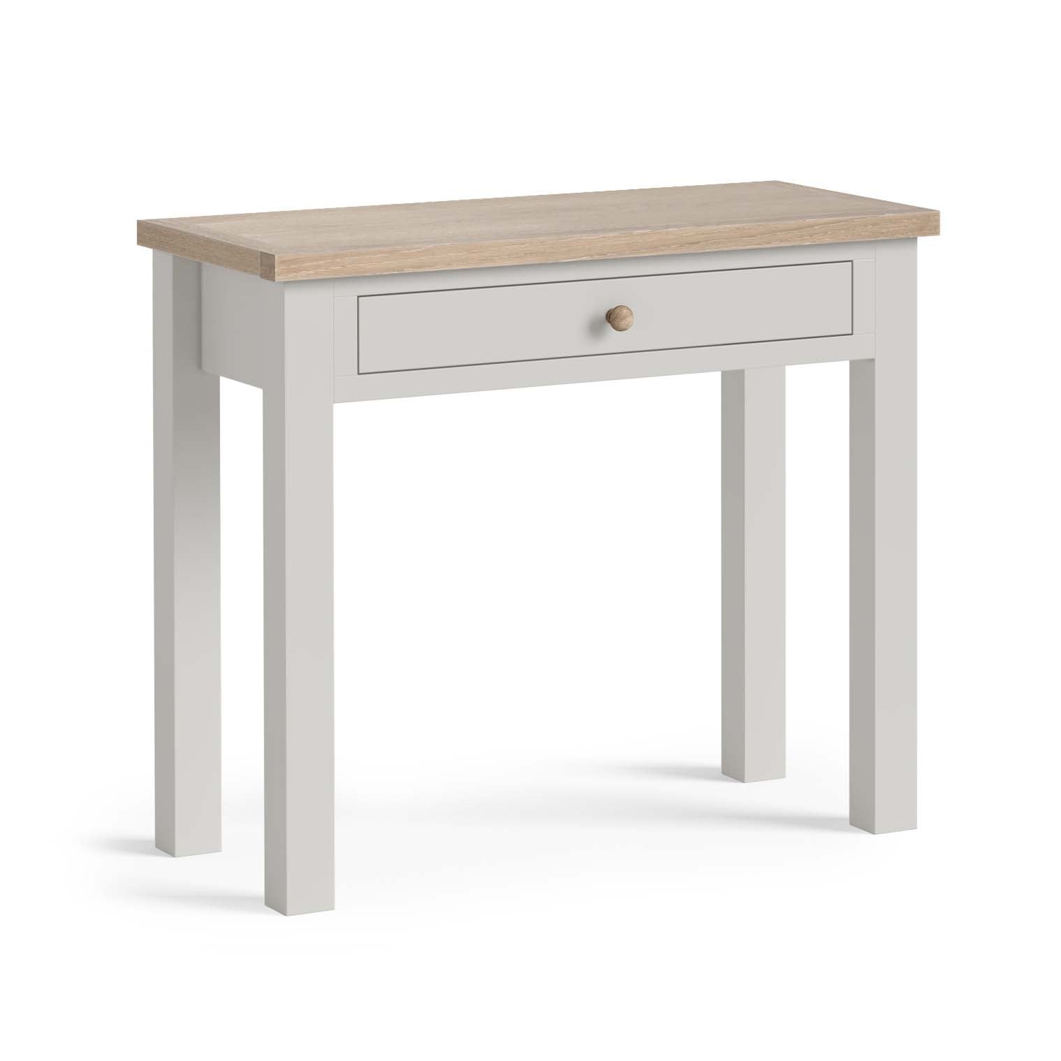 Elmstead Grey Single Drawer Desk - Single Drawer Desk Stone Grey Sterling Home 1