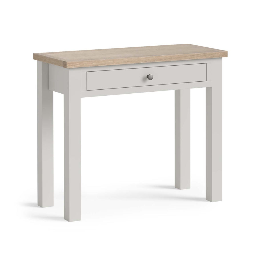 Elmstead Single Drawer Desk - Single Drawer Desk Stone Grey