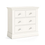 Aria White 2 Over 2 Drawer Chest - 2 Over 2 Chest Coconut Milk Sterling Home 1