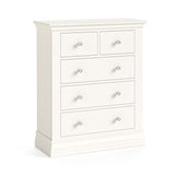Aria White 2 Over 3 Drawer Chest
