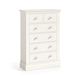 Aria White 2 Over 4 Drawer Chest